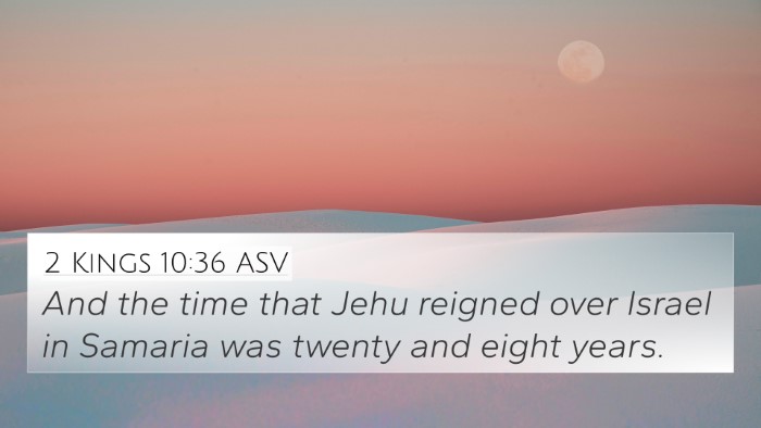 2 Kings 10:36 ASV 4K Wallpaper - And the time that Jehu reigned over Israel in - 4K Wallpaper Bible Verse