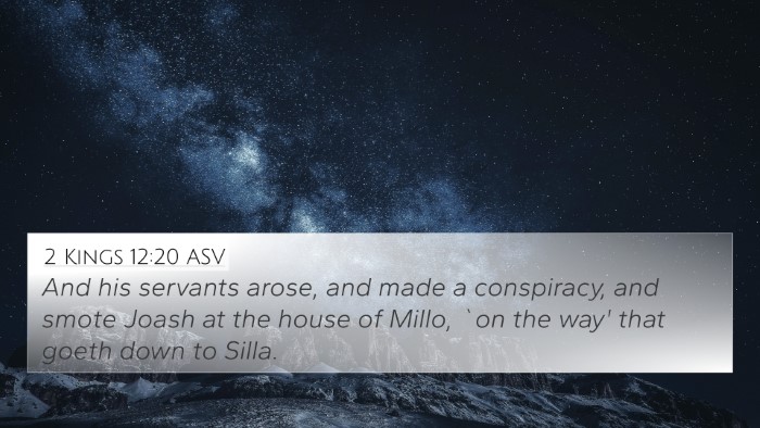 2 Kings 12:20 ASV Bible Verse Image