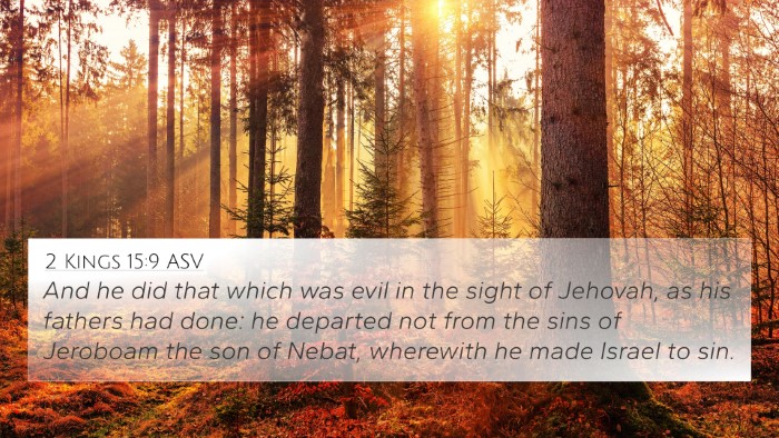 2 Kings 15:9 ASV Bible Verse Image