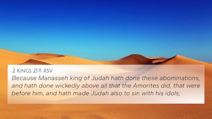 2 Kings 21:11 ASV Bible Verse Image