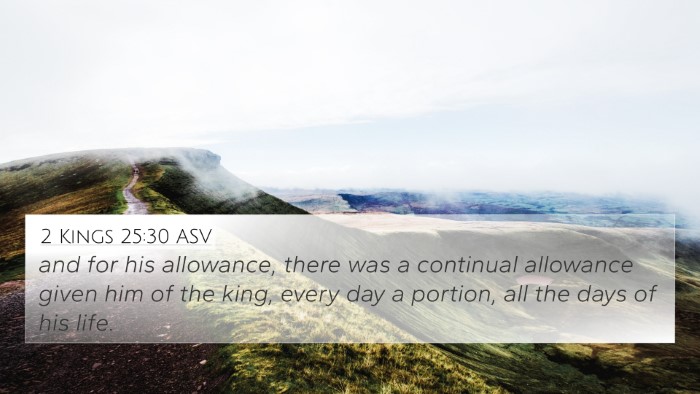 2 Kings 25:30 ASV Bible Verse Image