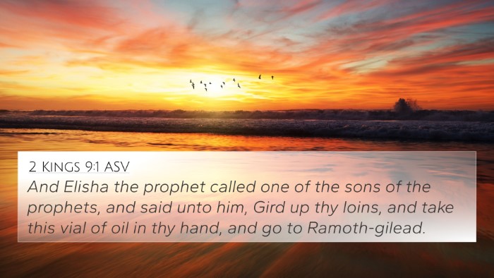 2 Kings 9:1 ASV Bible Verse Image