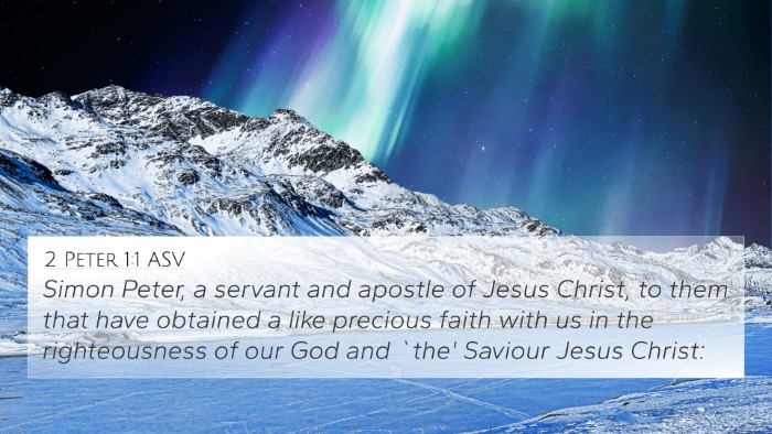 2 Peter 1:1 ASV Bible Verse Image