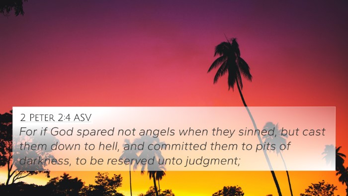 2 Peter 2:4 ASV Bible Verse Image