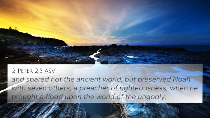 2 Peter 2:5 ASV Bible Verse Image