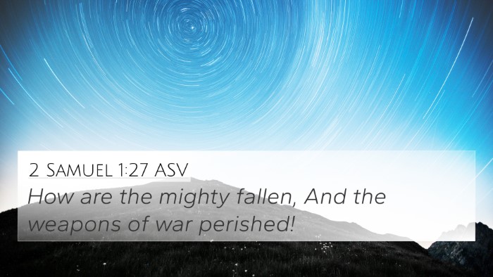2 Samuel 1:27 ASV Bible Verse Image
