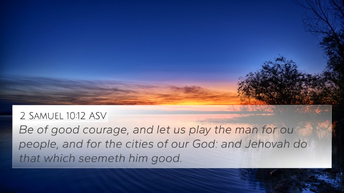 2 Samuel 10:12 ASV Bible Verse Image