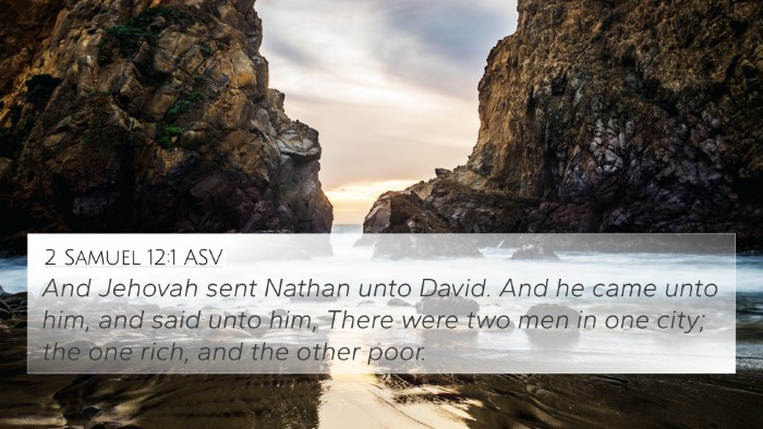 2 Samuel 12:1 ASV Bible Verse Image