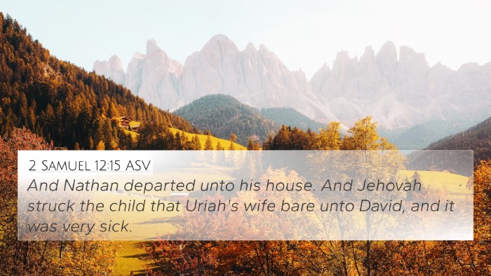 2 Samuel 12:15 ASV Bible Verse Image