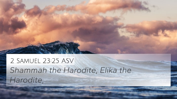 2 Samuel 23:25 ASV Bible Verse Image