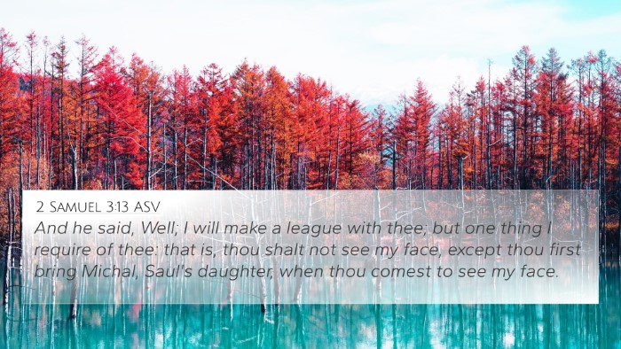 2 Samuel 3:13 ASV Bible Verse Image