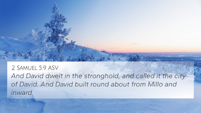 2 Samuel 5:9 ASV Bible Verse Image