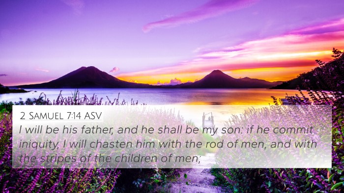 2 Samuel 7:14 ASV Bible Verse Image