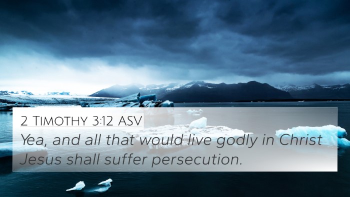 2 Timothy 3:12 ASV Bible Verse Image