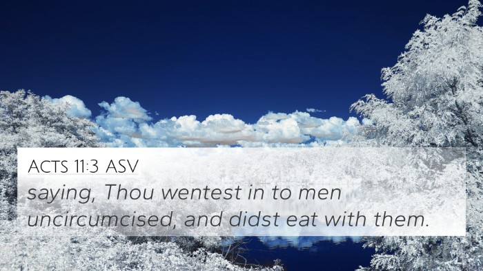 Acts 11:3 ASV Bible Verse Image