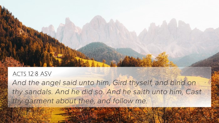 Acts 12:8 ASV Bible Verse Image