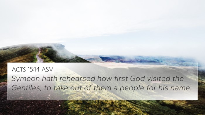 Acts 15:14 ASV Bible Verse Image