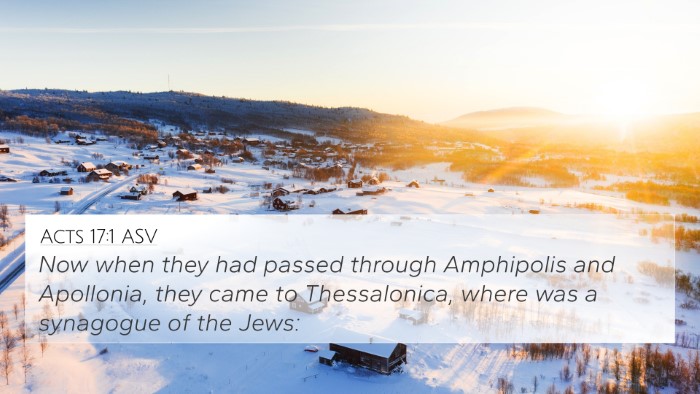 Acts 17:1 ASV Bible Verse Image