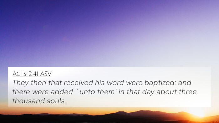 Acts 2:41 ASV Bible Verse Image