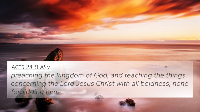 Acts 28:31 ASV Bible Verse Image
