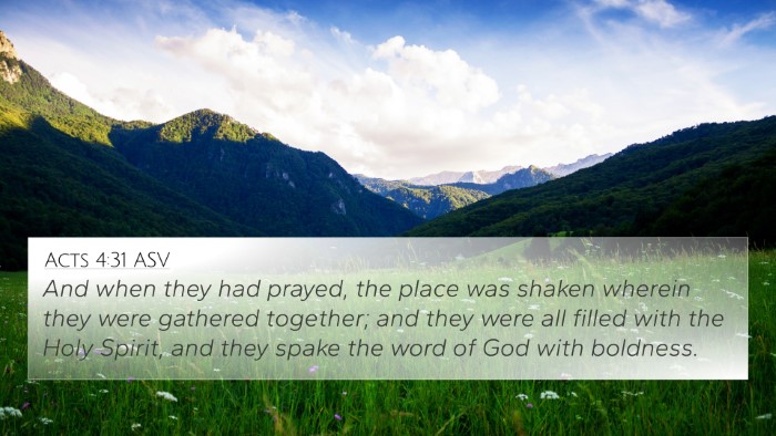 Acts 4:31 ASV Bible Verse Image