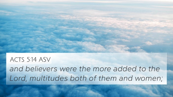 Acts 5:14 ASV Bible Verse Image