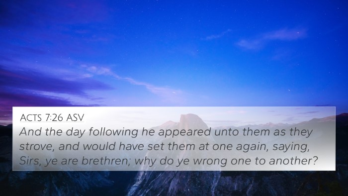 Acts 7:26 ASV Bible Verse Image