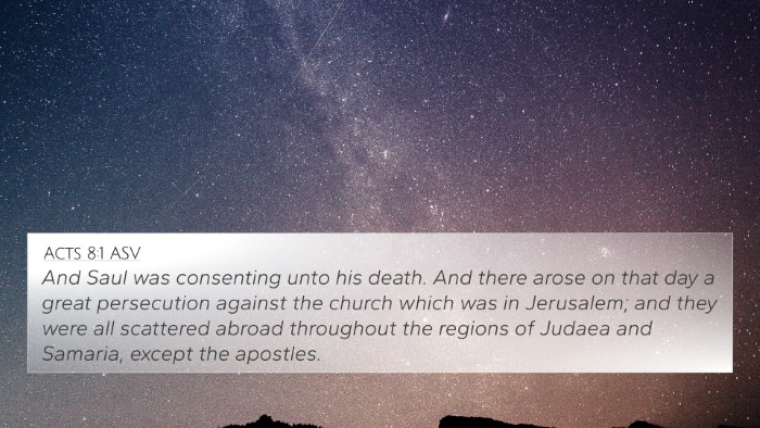 Acts 8:1 ASV Bible Verse Image