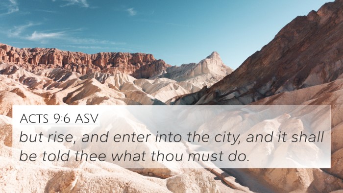 Acts 9:6 ASV Bible Verse Image