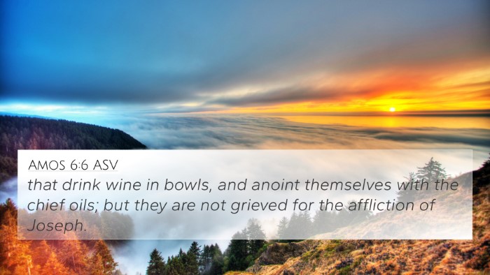 Amos 6:6 ASV Bible Verse Image