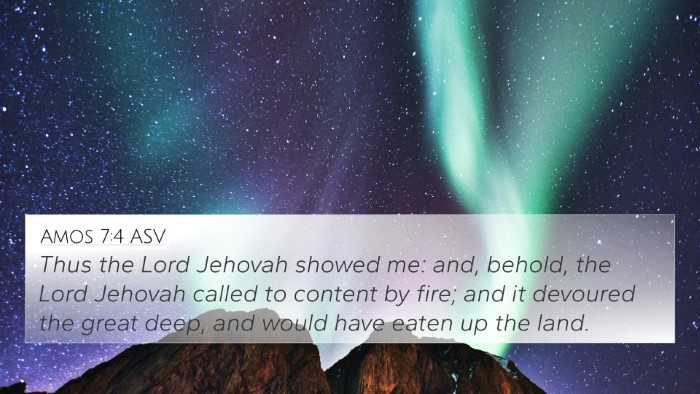Amos 7:4 ASV Bible Verse Image