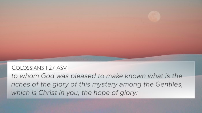Colossians 1:27 ASV Bible Verse Image