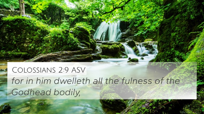 Colossians 2:9 ASV Bible Verse Image