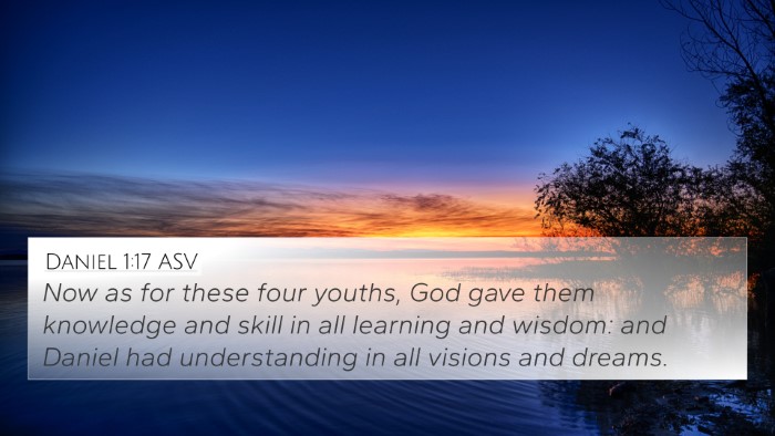 Daniel 1:17 ASV Bible Verse Image
