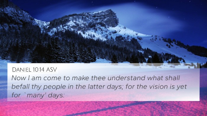 Daniel 10:14 ASV Bible Verse Image