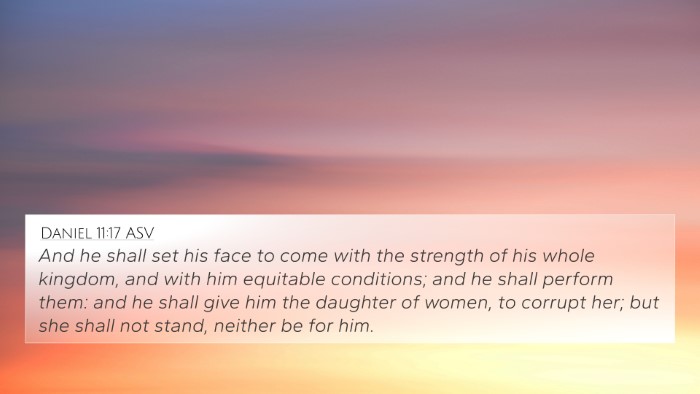Daniel 11:17 ASV Bible Verse Image