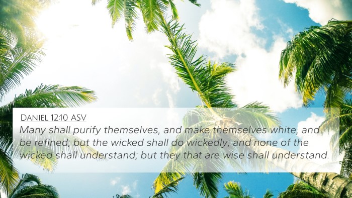 Daniel 12:10 ASV Bible Verse Image