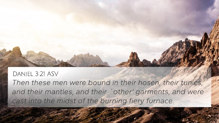 Daniel 3:21 ASV Bible Verse Image