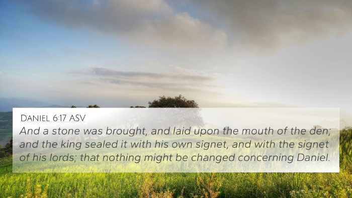 Daniel 6:17 ASV 4K Wallpaper - And a stone was brought, and laid upon the mouth - 4K Wallpaper Bible Verse