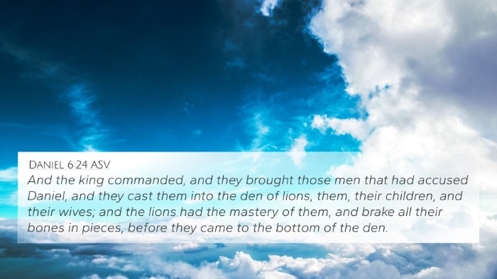 Daniel 6:24 ASV Bible Verse Image