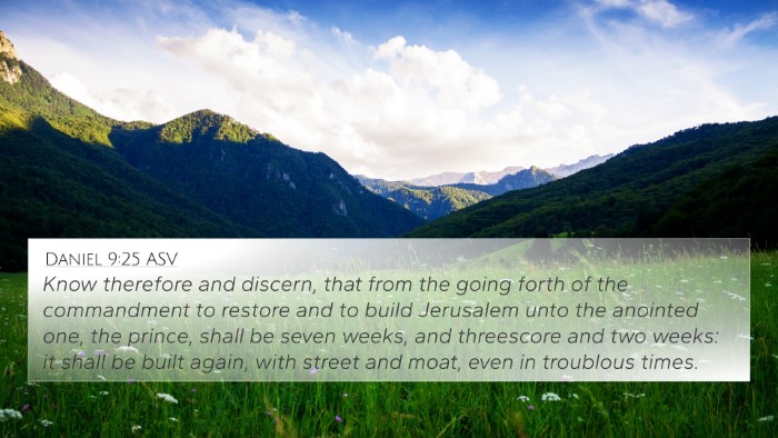 Daniel 9:25 ASV Bible Verse Image