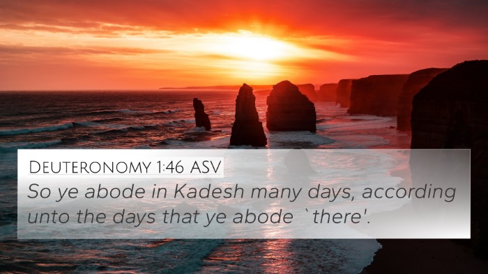 Deuteronomy 1:46 ASV 4K Wallpaper - So ye abode in Kadesh many days, according unto - 4K Wallpaper Bible Verse