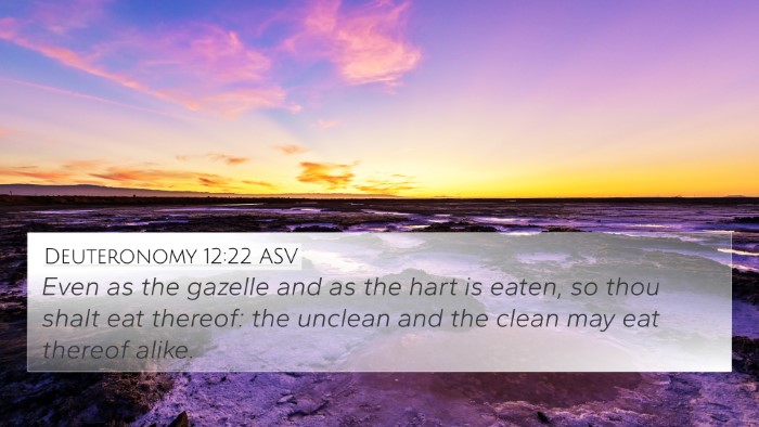 Deuteronomy 12:22 ASV 4K Wallpaper - Even as the gazelle and as the hart is eaten, so - 4K Wallpaper Bible Verse