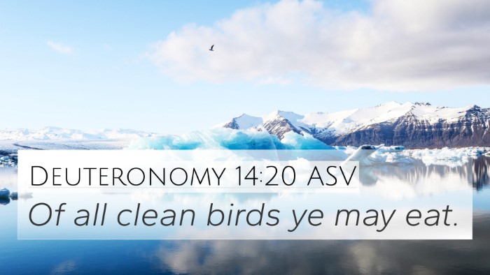 Deuteronomy 14:20 ASV 4K Wallpaper - Of all clean birds ye may - 4K Wallpaper Bible Verse