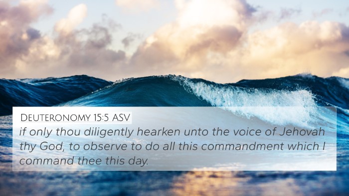 Deuteronomy 15:5 ASV Bible Verse Image