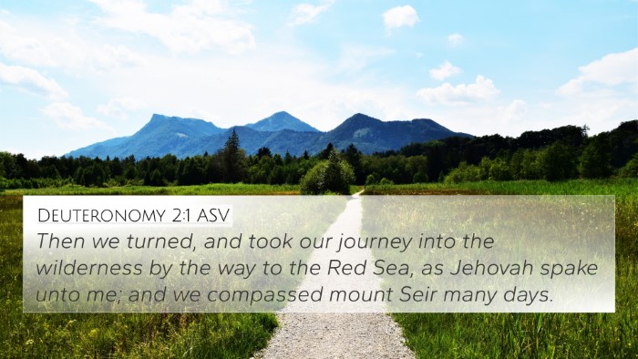 Deuteronomy 2:1 ASV 4K Wallpaper - Then we turned, and took our journey into the - 4K Wallpaper Bible Verse