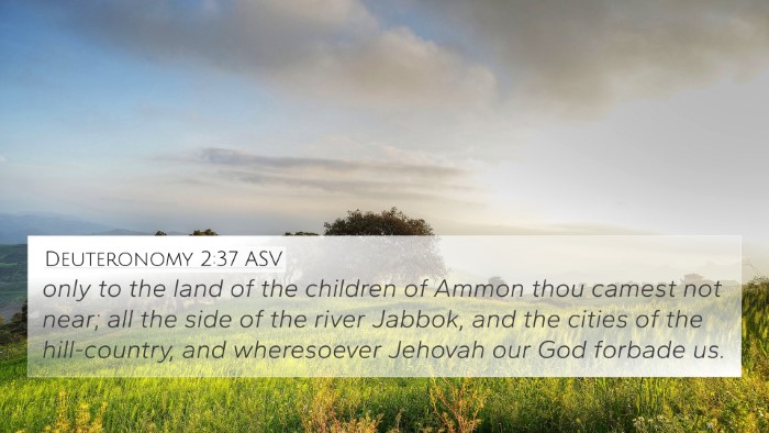 Deuteronomy 2:37 ASV Bible Verse Image