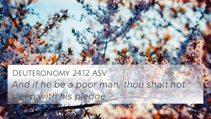 Deuteronomy 24:12 ASV Bible Verse Image