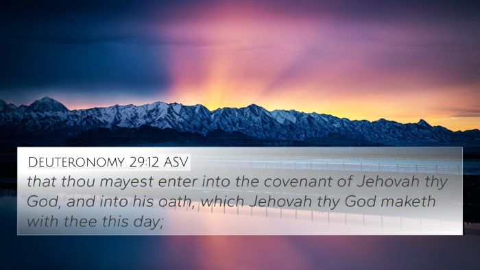 Deuteronomy 29:12 ASV Bible Verse Image