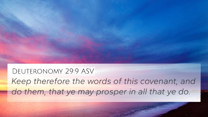 Deuteronomy 29:9 ASV Bible Verse Image